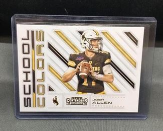 2018 Panini Contenders School Colors JOSH ALLEN Bills ROOKIE Football Card