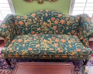 #54Floral Settee by Hickory, 70"w x 33.5" seat x 36"h  $180