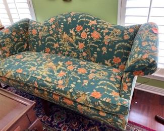 #54Floral Settee by Hickory, 70"w x 33.5" seat x 36"h  $180