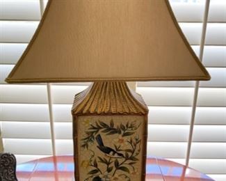 #58Pair of Lamps w/birds  $70