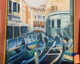 #99Oil on Canvas, Sharon H. Neal, Venice $60