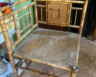 #106Bamboo Corner Chair  $65