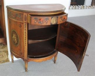 4. Extra view..📌 French style half dome cabinet Johnson Handley Grand Rapids 34.5” X 32” X 16”