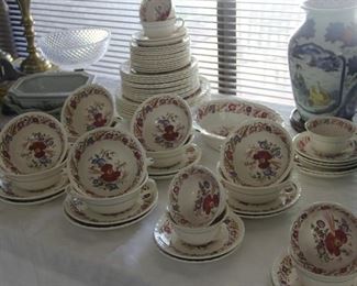 34. $400.00. Mark: Wedgwood Etruria England Ak 8023 Cornflower china 72 pieces