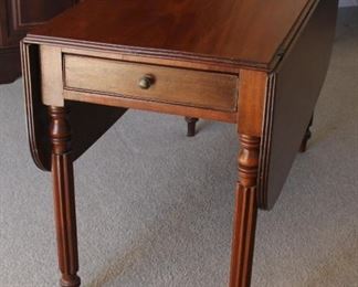 75. $350.00. Drop leaf table. Private quarters
Type table. 22.5” X 48” X 21” each leaf 14.5”