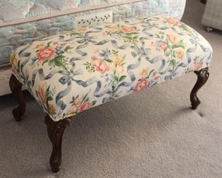 79. $150.00. Floral bed bench 19” X 37.5” X 17.5”