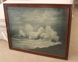 85. $50.00. Vintage ocean print 31” X 39”
