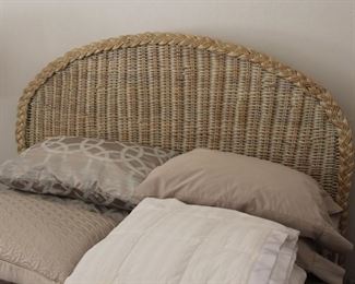 91. $50.00. Wicker full headboard 54” X 62”