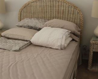 92. $50.00. Wicker nightstands
24” X 23” X 20”