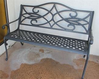 105. $100.00. Iron bench 36” X 50” X 22”