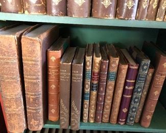 a. Bancroft Works. Partial set. Missing 10 volumes $2,000.00
b. History of the English People. Two Volumes 300.00
c. History of New France. Six Volumes 500.00
d. Humbolt’s Work’s. Ten Volumes $500
e. Athenian Letter’s The History of the Times 150 300
Dublin 1782. Two Volumes
f. Lewis and Clark’s Expedition and appendix. Vol I,2,3 $250
g. Pikes Expedition and appendix. Two volumes $250
h. Henry and Thompson Explorations. Three volumes $250
i. Plutarch’s Lives. Clough. Five volumes $600.00
j. Emerson’s work. Thirteen Volumes. $500
k. Scott’s Waverly’s Works $800