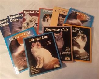 Lot of 10 Informational Books of Various Cat Breeds A Complete Owner's Manuel