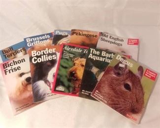 Lot of 10 Informational Books of Various Dogs and Fish Barron's A Complete Pet Owners Manual