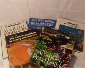 Lot of 5 Informational Books About Fish Water Gardens Corals Marine Fish