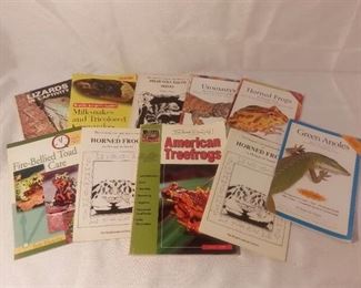 Lot of 10 Informational Books of Various Reptiles Barron's