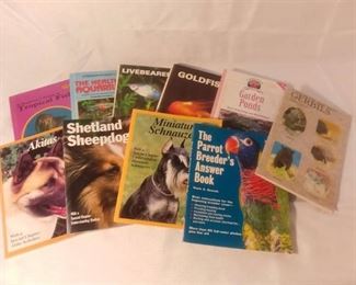 Lot of 10 Informational Books of Various Dogs Fish and Birds Barron's