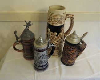 $65.00, 4 Beer Steins, no chips