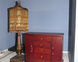 Lamps and jewelry boxes