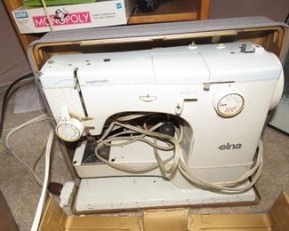 $150.00, Elna Supermatic sewing machine with Case Works