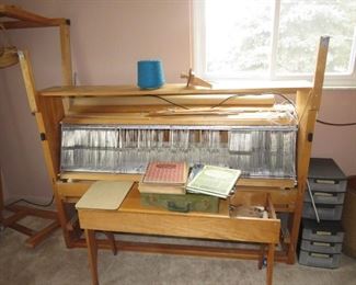 $1200.00, Nilus Leclerc 60" Weaving Loom, Bench & all accessories