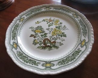 $12.00, Mason's Large Green Manchu round platter