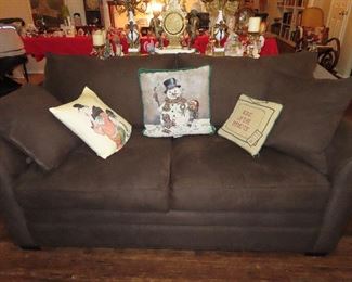Chocolate Brown Loveseat Couch 