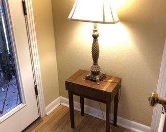 “Book” table ; lamp