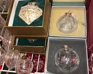 Crystal Christmas ornaments 