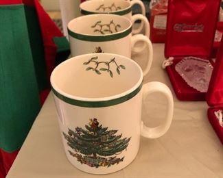 Spode Christmas mugs