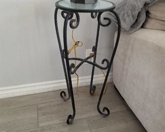 Small Wrought Iron Side table
$65.00