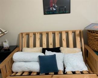 Futon Frame - Needs Cushion - comes with a cloth cover for a new cushion - $60.  Text 225.316.2544 to purchase NOW prior to the in person sale on December 5th.
