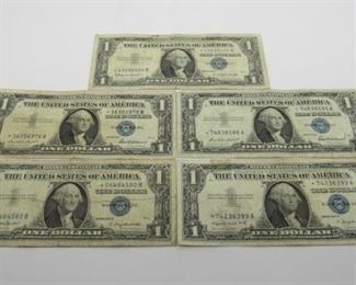 Origin: US
Denomination $1 Silver Certificates
Series: Star Notes
Located in: Chattanooga, TN
**Sold as is where is**