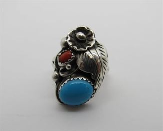 Stone: Coral and Turquoise
Type: Ring
Metal: Sterling
Size: 7
Located in: Chattanooga, TN
**Sold as is Where is**