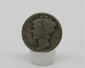 Yr: 1942-D
Origin: US
Denomination Mercury Dime
Located in: Chattanooga, TN
**Sold as is Where is**