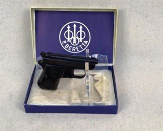 Serial - C88259
Mfg - Vintage Beretta Minx
Model - Model 950
Caliber - .22 Short
Barrel - 2.25"
Capacity - 6+1
Magazines - 1
Type - Pistol
Located in Chattanooga, TN
Condition - 2 - Like New, In Box
This Vintage Beretta Minx Model 950's serial dates it's manufacture date around 1968. This pistol comes in the original box and appears to be unfired. This pistol is an amazing addition to any Beretta collector/vintage firearms collector out there. This pistol comes with one magazine and is in extremely good condition for it's age.