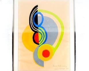 0395 Sonia DELAUNAY AP 1965 Pochoir