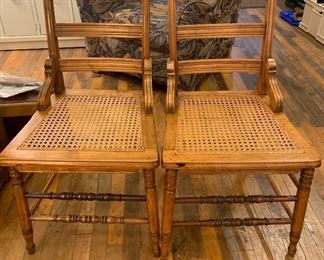 Cain seat chairs