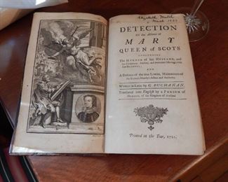 1721 Ed. Of Mary Queen of Scots by Buchanan