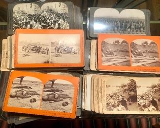 Very Large Collection of Stereoviews mainly relating to the Civil war and Spanish American War