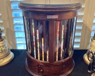 Antique spool cabinet