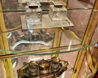 Antique inkwells