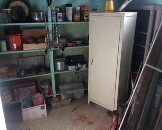 vintage metal cabinet