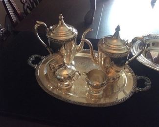 very nice set.  Silver plated 