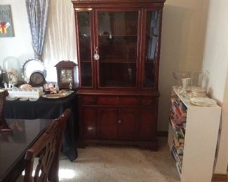 smaller size mahogany china cabinet