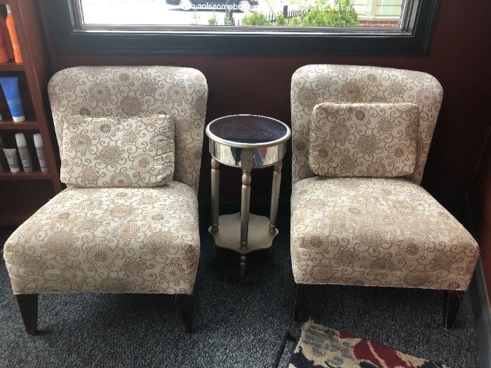 lovely soft beige/brown upholstered chairs