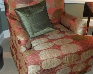 Silk accent chairs 