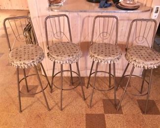 4 MCM bar stools