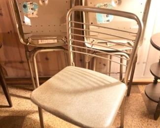 vintage folding chairs, set of 4