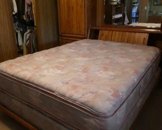 Mattress with headboard and frame $80