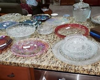 Collectable Glass Platters and Serving Pieces
